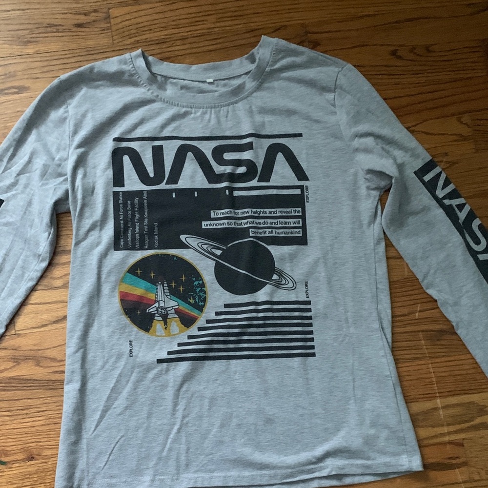 Gray Long Sleeve Women's Tee
